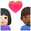 Coppia Con Cuore - Uomo: Carnagione Chiara, Donna: Carnagione Medio-Scura
