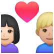 Coppia Con Cuore - Uomo: Carnagione Chiara, Donna: Carnagione Medio-Chiara