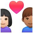 Coppia Con Cuore - Uomo: Carnagione Chiara, Donna: Carnagione Media