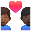 Coppia Con Cuore: Uomo, Uomo, Carnagione Medio-Scura, Carnagione Scura