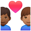 Coppia Con Cuore: Uomo, Uomo, Carnagione Medio-Scura, Carnagione Media
