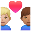 Coppia Con Cuore: Uomo, Uomo, Carnagione Medio-Chiara, Carnagione Media