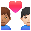 Coppia Con Cuore: Uomo, Uomo, Carnagione Media, Carnagione Chiara