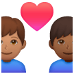 Coppia Con Cuore: Uomo, Uomo, Carnagione Media, Carnagione Medio-Scura