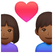 Coppia Con Cuore - Uomo: Carnagione Medio-Scura, Donna: Carnagione Medio-Scura