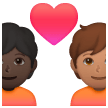 Coppia Con Cuore: Persona, Persona, Carnagione Scura, Carnagione Media