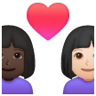 Coppia Con Cuore: Donna, Donna, Carnagione Scura, Carnagione Chiara