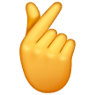 Mano Con Indice E Pollice Incrociati