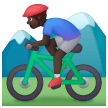 Ciclista Uomo Di Mountain Bike: Carnagione Scura