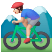 Ciclista Uomo Di Mountain Bike: Carnagione Chiara
