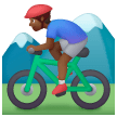 Ciclista Uomo Di Mountain Bike: Carnagione Medio-Scura
