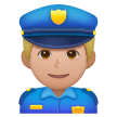 Poliziotto Uomo: Carnagione Medio-Chiara