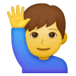 Uomo Con Mano Alzata