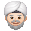 Uomo Con Turbante: Carnagione Chiara