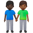 Due Uomini Che Si Tengono Per Mano: Carnagione Scura, Carnagione Medio-Scura