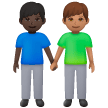 Due Uomini Che Si Tengono Per Mano: Carnagione Scura, Carnagione Media