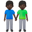 Due Uomini Che Si Tengono Per Mano: Carnagione Scura