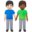 Due Uomini Che Si Tengono Per Mano: Carnagione Chiara, Carnagione Medio-Scura