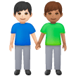 Due Uomini Che Si Tengono Per Mano: Carnagione Chiara, Carnagione Media