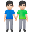Due Uomini Che Si Tengono Per Mano: Carnagione Chiara
