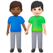 Due Uomini Che Si Tengono Per Mano: Carnagione Medio-Scura, Carnagione Chiara