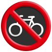 Segnale Di Divieto Di Transito Delle Biciclette