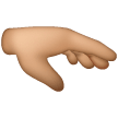 Mano Con Il Palmo In Giù: Carnagione Media