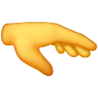 Mano Con Il Palmo In Giù