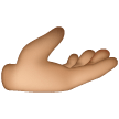 Mano Con Il Palmo In Su: Carnagione Media