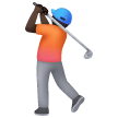 Persona Che Gioca A Golf: Carnagione Scura