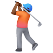 Persona Che Gioca A Golf: Carnagione Medio-Scura