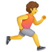 Persona che corre rivolta verso destra