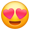 Faccina Con Sorriso E Occhi A Cuore