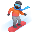 Persona Sullo Snowboard: Carnagione Scura