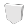Pezzo shogi bianco girato