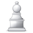 Pedone bianco degli scacchi