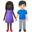 Donna E Uomo Che Si Tengono Per Mano: Carnagione Scura, Carnagione Chiara