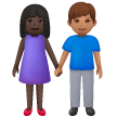 Donna E Uomo Che Si Tengono Per Mano: Carnagione Scura, Carnagione Media