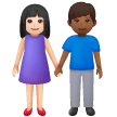 Donna E Uomo Che Si Tengono Per Mano: Carnagione Chiara, Carnagione Medio-Scura