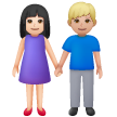 Donna E Uomo Che Si Tengono Per Mano: Carnagione Chiara, Carnagione Medio-Chiara