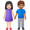 Donna E Uomo Che Si Tengono Per Mano: Carnagione Chiara, Carnagione Media