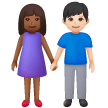 Donna E Uomo Che Si Tengono Per Mano: Carnagione Medio-Scura, Carnagione Chiara