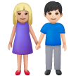 Donna E Uomo Che Si Tengono Per Mano: Carnagione Medio-Chiara, Carnagione Chiara