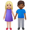 Donna E Uomo Che Si Tengono Per Mano: Carnagione Medio-Chiara, Carnagione Medio-Scura