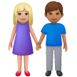 Donna E Uomo Che Si Tengono Per Mano: Carnagione Medio-Chiara, Carnagione Media