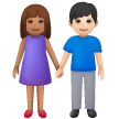 Donna E Uomo Che Si Tengono Per Mano: Carnagione Media, Carnagione Chiara