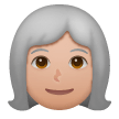Donna: Carnagione Medio-Chiara, Capelli Bianchi