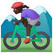 Ciclista Donna Di Mountain Bike: Carnagione Scura