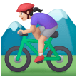 Ciclista Donna Di Mountain Bike: Carnagione Chiara