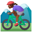 Ciclista Donna Di Mountain Bike: Carnagione Medio-Scura